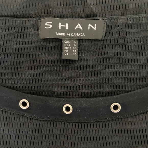 SHAN BLACK MESH & GROMMETS COVERUP - Picture 2 of 13